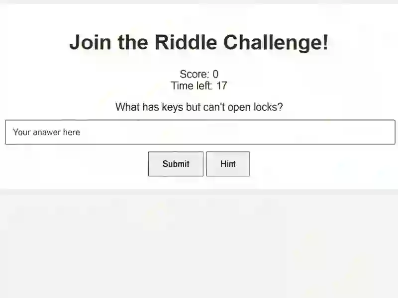 Logħba Riddle Challenge onlajn