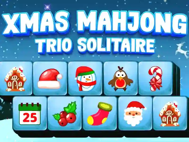 Logħba Xmas Mahjong Trio Solitaire onlajn