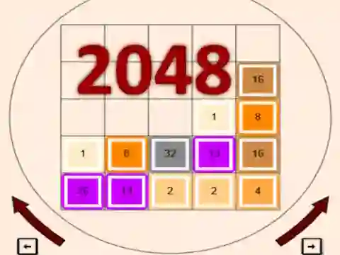 Logħba 2048 onlajn