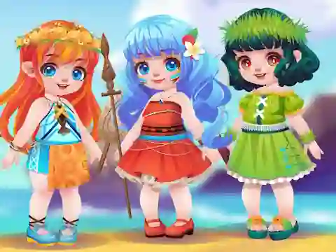 Logħba Toddie Cute Polynesian onlajn