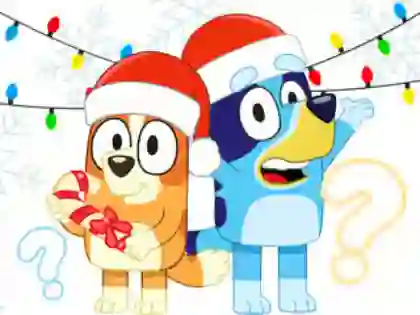Logħba Kids Quiz: Bluey Christmas Quiz onlajn
