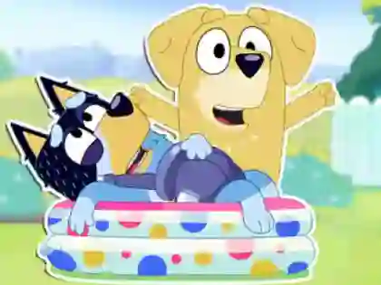 Logħba Jigsaw Puzzle: Bluey Dad Baby onlajn