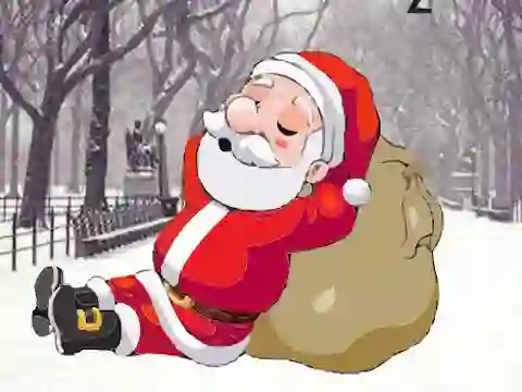Logħba Awake the Sleeping Santa onlajn