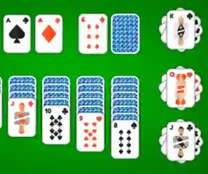 Logħba Klondike Solitaire 4 Suits onlajn