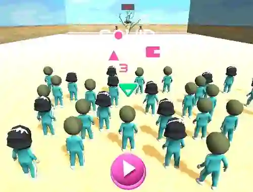 Logħba Squid Game Race 3d onlajn