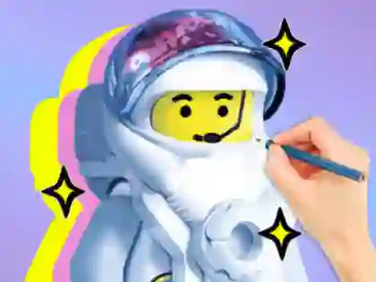 Logħba Coloring Book: LEGO Astronaut onlajn