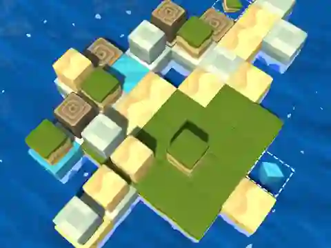 Logħba Cube Island: ASMR Relax Puzzle onlajn
