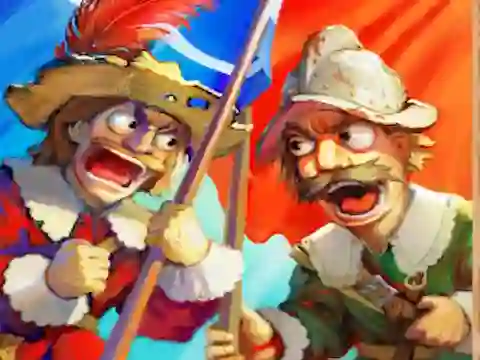 Logħba Musketeers Gunpowder vs Steel onlajn