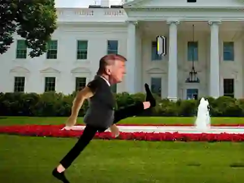 Logħba Trump Wobble Walk Challenge onlajn
