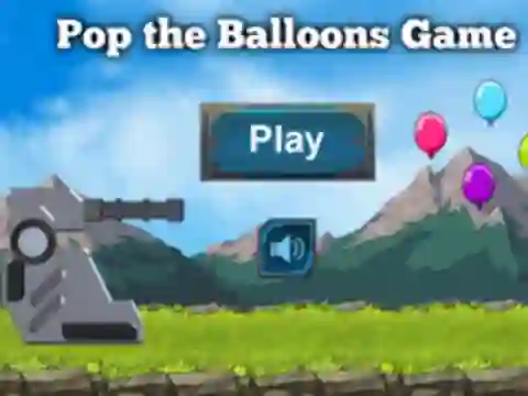 Logħba Pop The Balloons Game onlajn