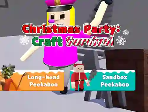 Logħba Christmas Party: Craft Survival onlajn