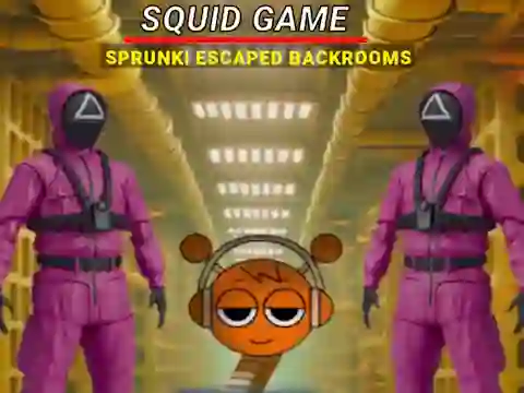 Logħba Squid Game Sprunki Escaped Backrooms onlajn