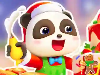 Logħba Jigsaw Puzzle: Baby Panda Christmas Chef onlajn