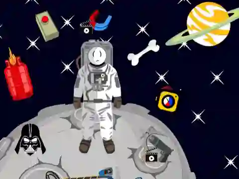Logħba Stickman in Space onlajn