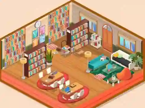 Logħba Decor: My Library onlajn