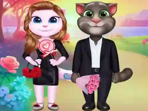 Logħba Kitty Couple Lovely Valentine onlajn