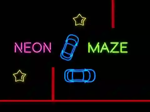 Logħba Neon Car Maze onlajn
