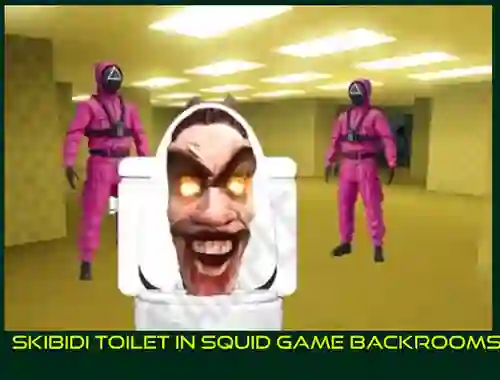 Logħba Skibidi Toilet in Squid Game Backrooms onlajn