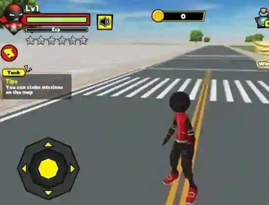 Logħba Stick Rope Hero onlajn