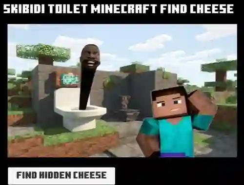 Logħba Skibidi Toilet Minecraft Find Cheese onlajn