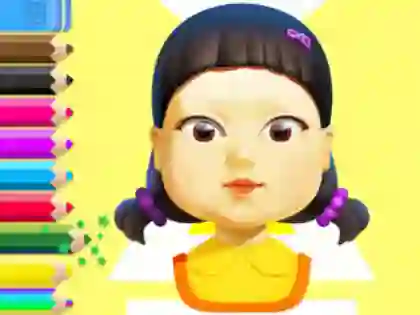 Logħba Coloring Book: Squid Game Doll onlajn