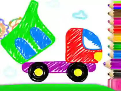 Logħba Toddler Drawing: Tanker Truck onlajn