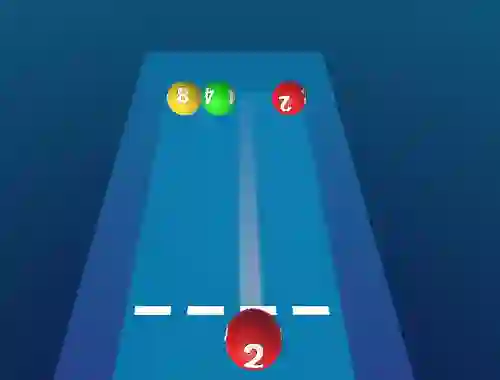 Logħba Merge The Balls 2048 Billiards! onlajn