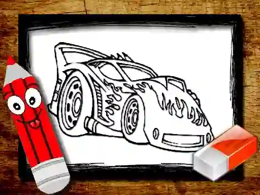 Logħba Back To School Car Coloring Book onlajn