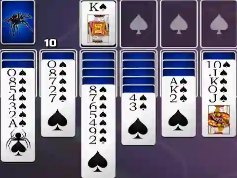 Logħba Spades Spider Solitaire onlajn