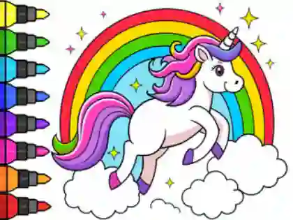 Logħba Coloring Book: Magical Unicorn onlajn