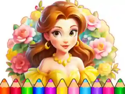 Logħba Coloring Book: Flower Dress Up onlajn