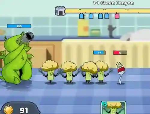 Logħba Food Castle Tower Defense onlajn