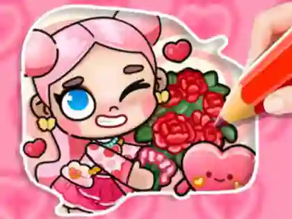 Logħba Coloring Book: Avatar Valentine's onlajn