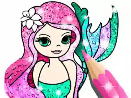 Logħba Coloring Book: Little Mermaid onlajn