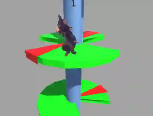 Logħba Ratomilton Helix Jump onlajn