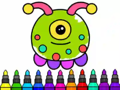 Logħba Coloring Book: Alien onlajn