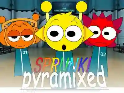 Logħba Sprunki Pyramixed: Squid Game onlajn