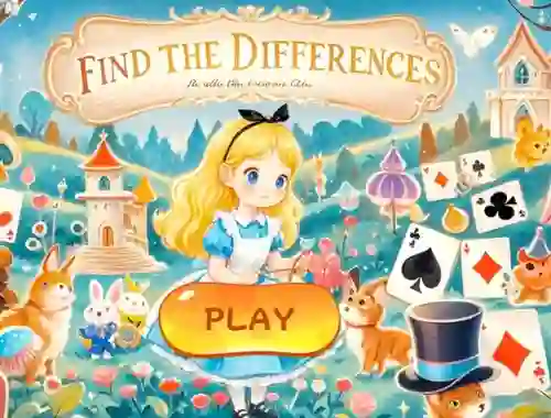 Logħba Find The Differences: Alice In Wonderland onlajn