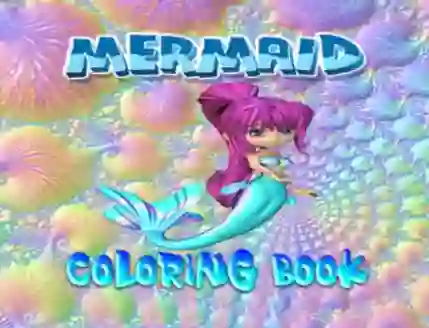 Logħba Mermaid Coloring Book onlajn