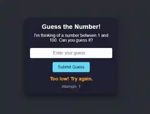 Logħba Number Guessing onlajn
