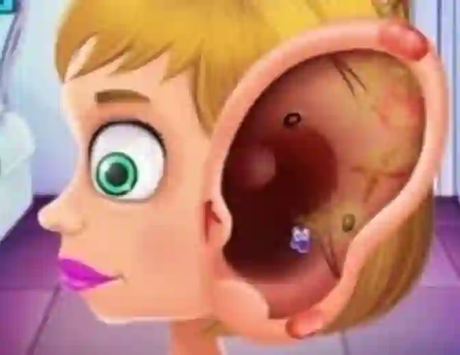 Logħba Children's Doctor Treating Ears onlajn