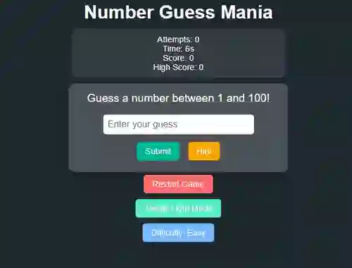 Logħba Number Guess Mania onlajn