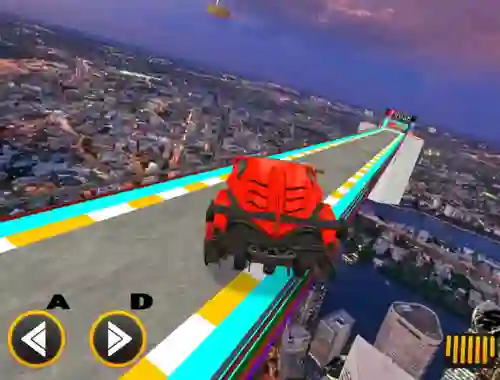 Logħba Mega Ramps Car Racing Games 3d onlajn