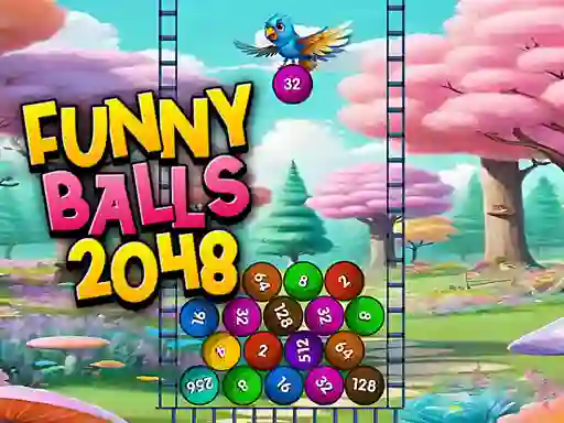 Logħba Funny Balls 2048 onlajn