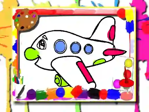 Logħba Airplane Coloring Book onlajn