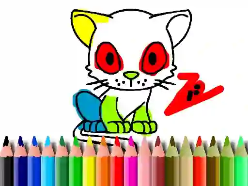 Logħba Back To School: Cat Coloring onlajn