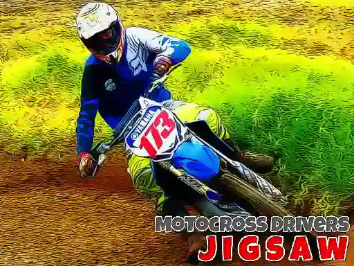 Logħba Motocross Drivers Jigsaw onlajn