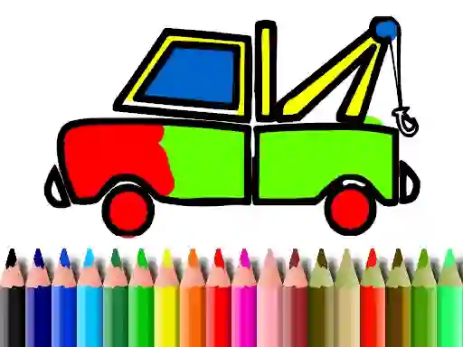 Logħba Back To School: Truck Coloring onlajn