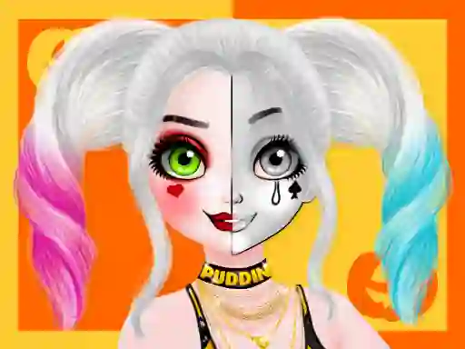 Logħba Princess Halloween Makeup Halffaces Tutorial onlajn