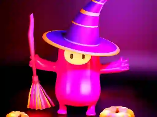 Logħba Fall Guys Halloween Puzzle onlajn